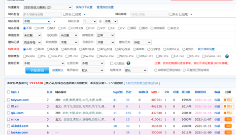 国内网站项目域名挑选实操